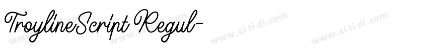 TroylineScript Regul字体转换